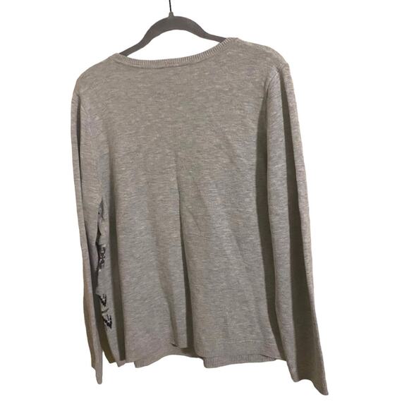 Talbots Nylon Lambswool Ruffle Fair Isle Sweater XL - Picture 6 of 6